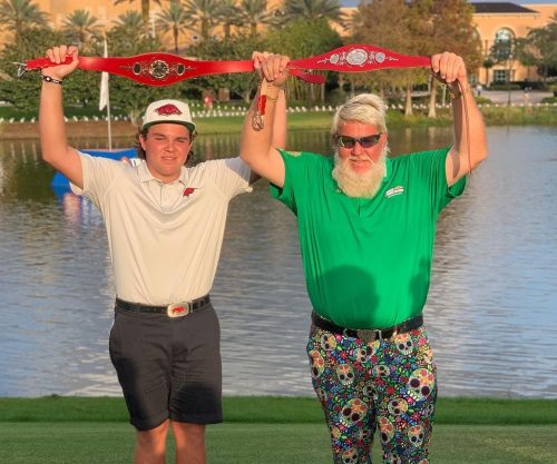 JOHN DALY WEARS SQAIRZ GOLF SHOES DURING PNC CHAMPIONSHIP VICTORY WITH SON, JOHN DALY II