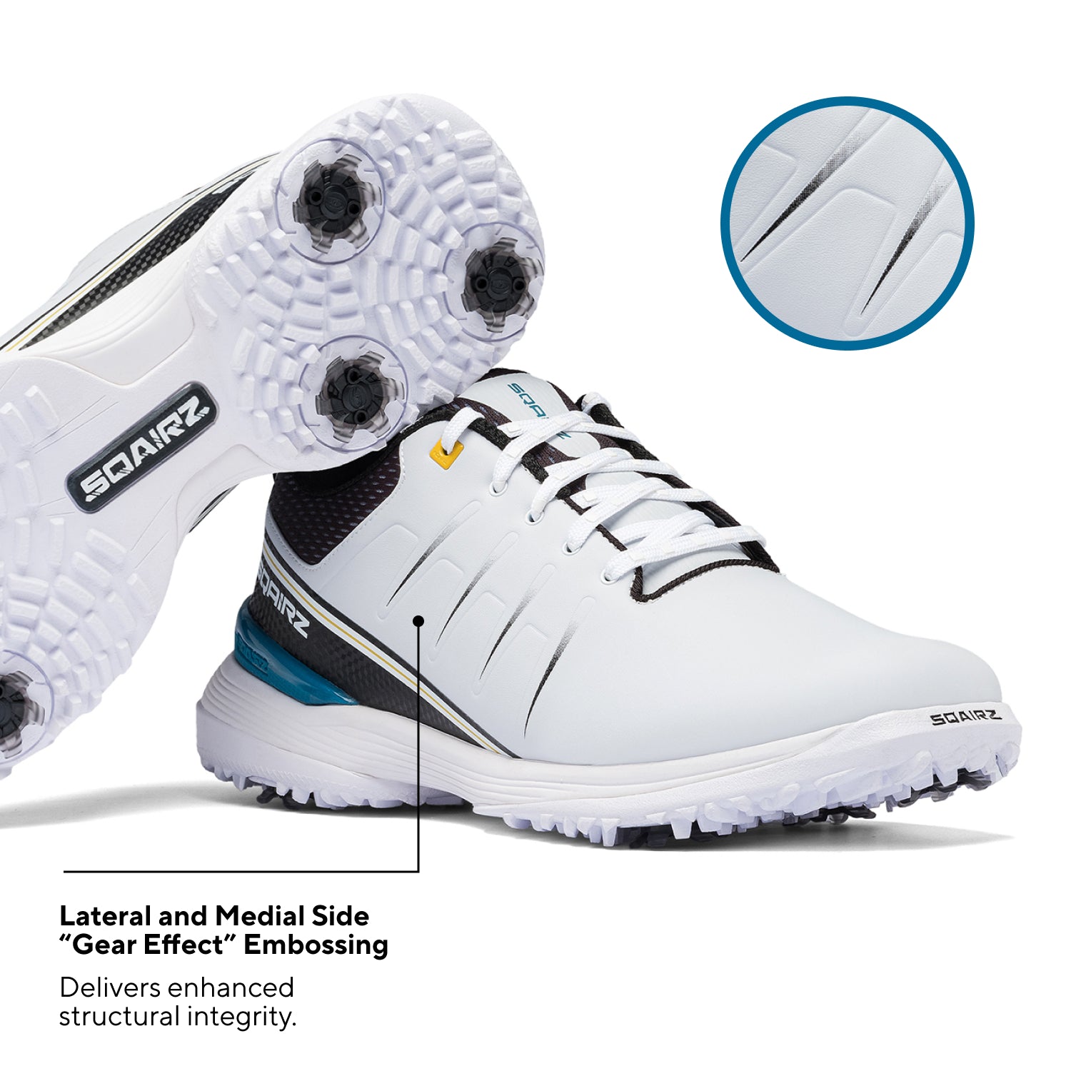 White & Teal