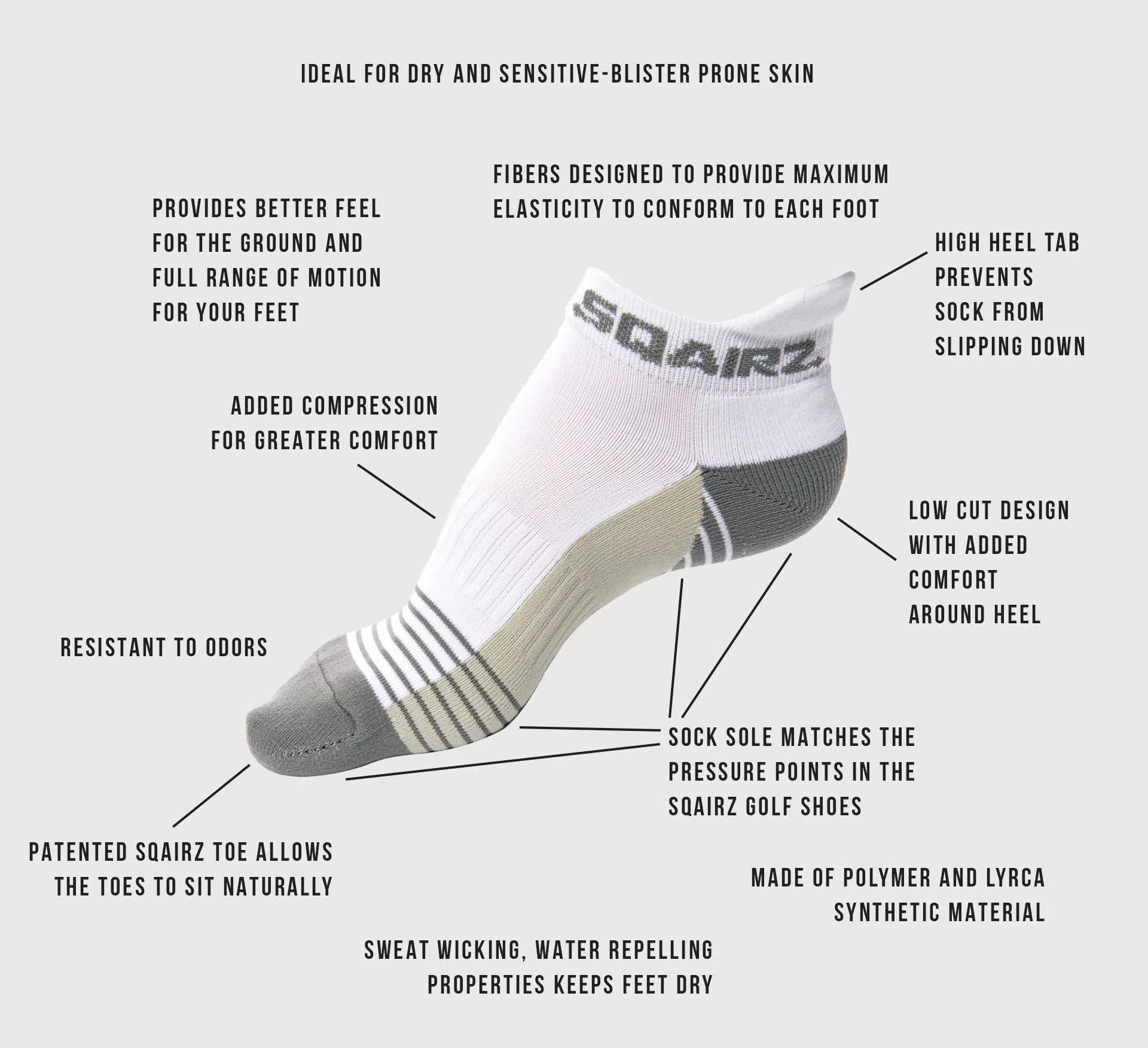 udvikling Sprællemand Ansættelse Men's White Cushioned Ankle Golf Socks (3-Pack) – SQAIRZ